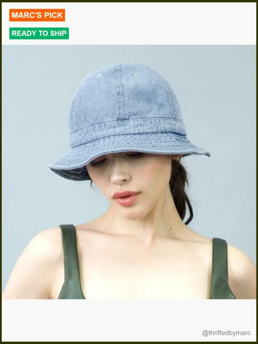 Unisex 100% Cotton Bucket Hat Long Brim Packable Sun Hat